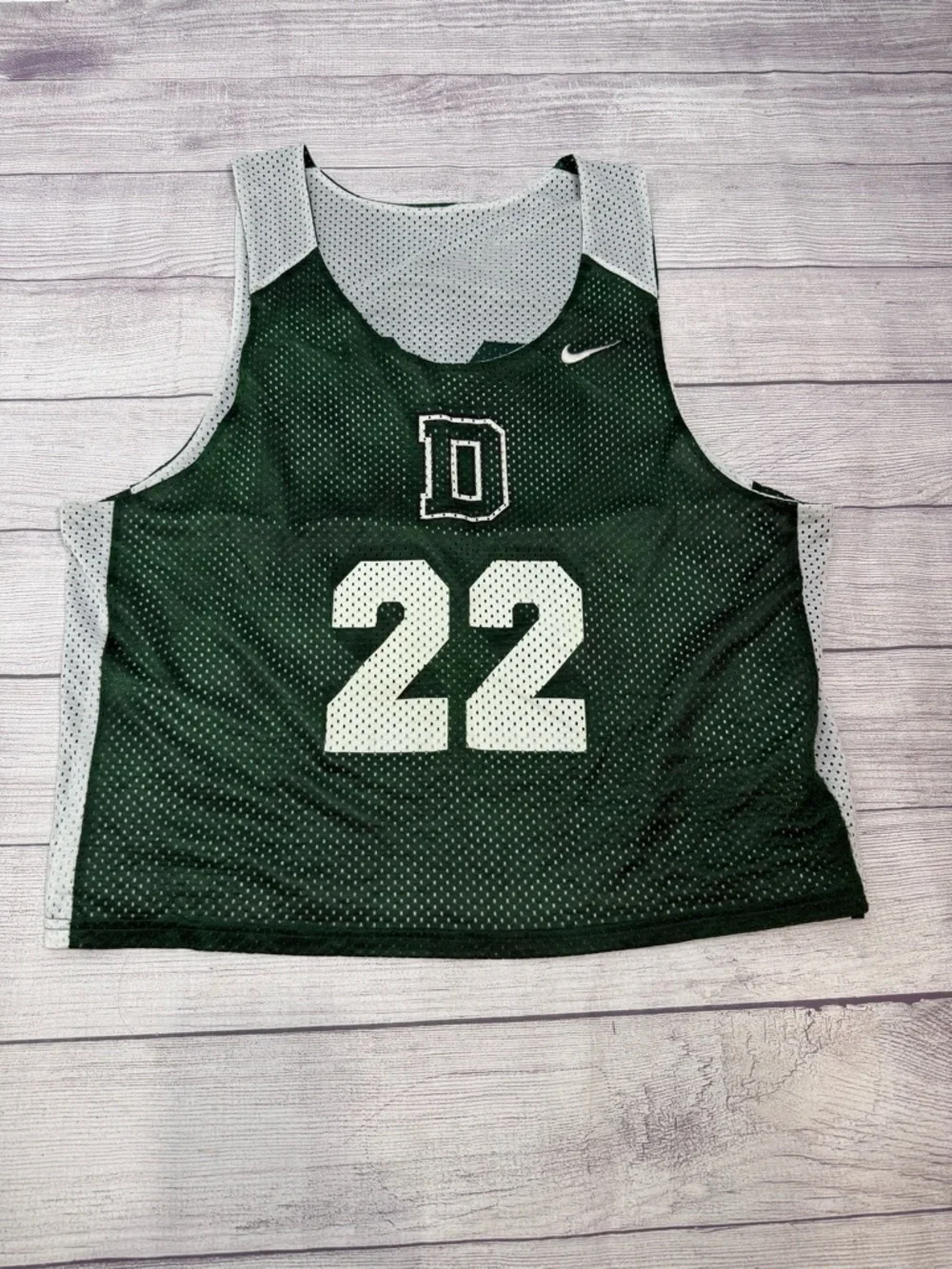Nike Reversible Mesh Basketball Jersey #22 Green White Size L/XL